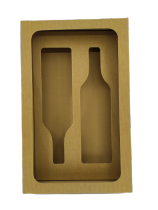 Dárková krabička na 2 láhve z vlnité lepenky